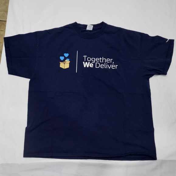 Port Company Amazon Together We Deliver Dark Navy Size XXL - Picture 1 of 3